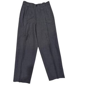 🧵 Vintage Giorgio Sant’Angelo 100% Wool Pinstripe Pants – High Rise‎